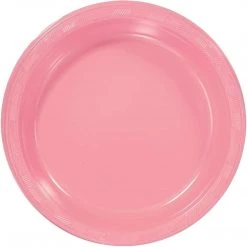 Hanna K. Signature Plastic Plates Pink 10"