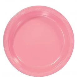 Hanna K. Signature Plastic Plates Pink 9"