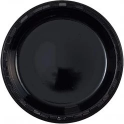 Hanna K Signature Hanna K. Signature Plastic Plates Black 10"