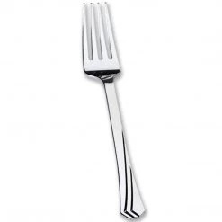 Hanna K Signature Hanna K. Signature Polished Plastic Forks Silver Elegant Cutlery