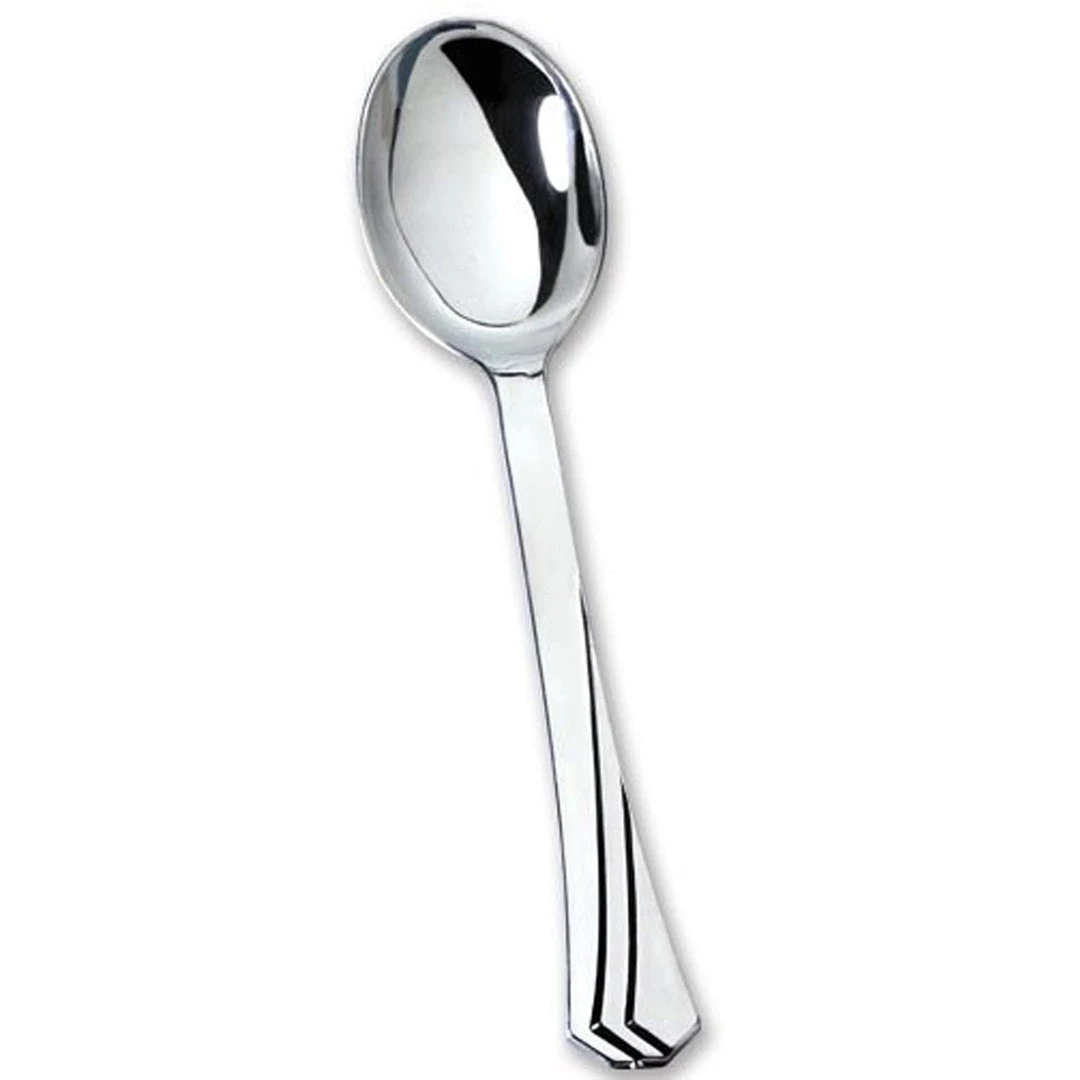 Hanna K Signature Hanna K. Signature Polished Plastic Soupspoons Silver 1 Hanna K Signature Hanna K. Signature Polished Plastic Soupspoons Silver