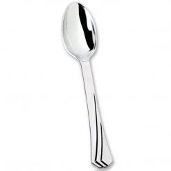 Hanna K Signature Elegant Cutlery Hanna K. Signature Polished Plastic Teaspoons Silver