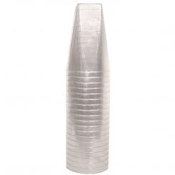 Hanna K Signature Hanna K. Signature Elegant Plastic Wine Square Bottom Tumbler Clear 10 Oz Elegant Cups