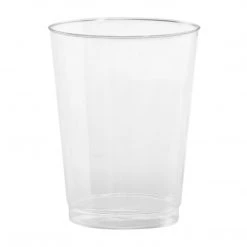 Hanna K Signature Hanna K. Signature Fancy Plastic Wine Glasses Tumbler Clear 10 Oz Elegant Cups