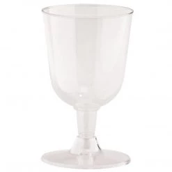 Hanna K Signature Elegant Cups Hanna K. Signature Plastic Wine Glasses Heavyweight Tulip 5 Oz