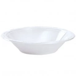 Hanna K Signature Plastic Bowls Hanna K. Signature Heavy Weight Plastic Bowl White 15 Oz