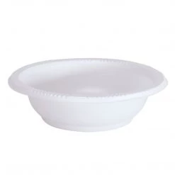 Hanna K. Signature Heavy Weight Plastic Bowl White 5 Oz