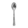 Decorline Clearance Sale SALE Harmmered Silver Metallic Plastic Tea Spoons 4'' Light Weight 20 Count