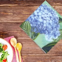 Decorline Elegant Napkins Hydrangea Lunch Napkins 20 Ct
