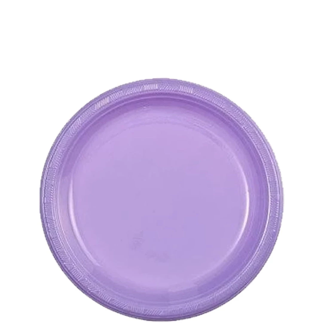 Party Dimensions Hydrangea Plastic Plate 7" 1 Party Dimensions Hydrangea Plastic Plate 7"