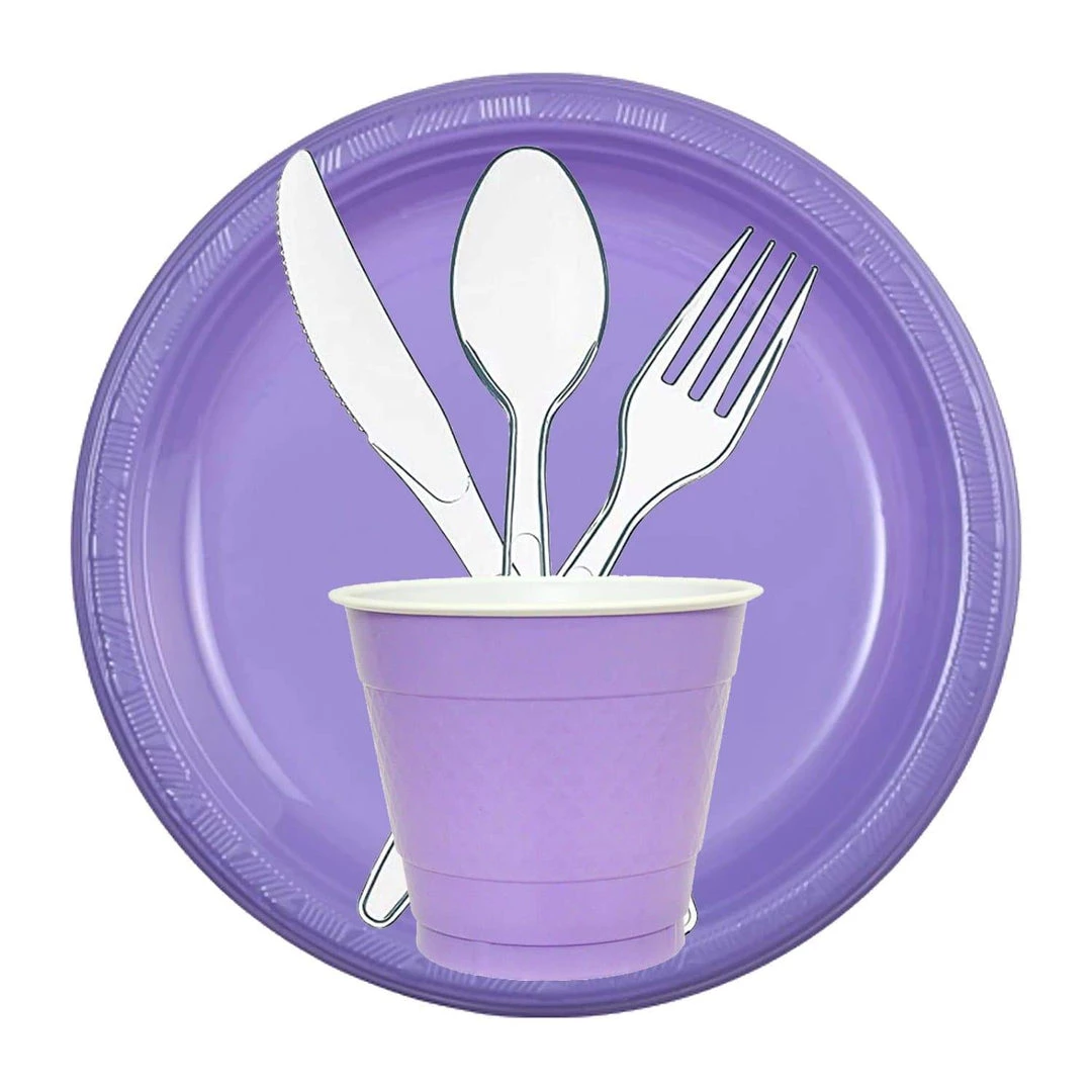 Party Dimensions Hydrangea Plastic Plate 7" 2 Party Dimensions Hydrangea Plastic Plate 7"