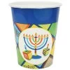 Hanna K Signature HANNAH K. SIGNATURE PAPER CUP ILLUMINATION HOT COLD 9 OZ Hanukkah