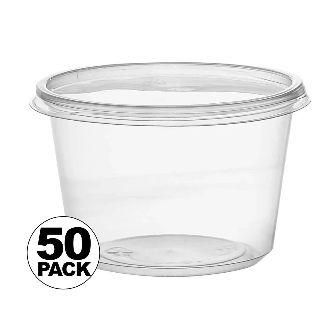 OnlyOneStopShop Deli Storage Containers 16 Oz. Lightweight Clear Plastic Round Deli Container With Lids 2 OnlyOneStopShop Deli Storage Containers 16 Oz. Lightweight Clear Plastic Round Deli Container With Lids