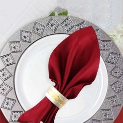 Decorline SALE Imperial Crushed Plastic Salad Plates White Silver 7" 10 Count 6 Decorline SALE Imperial Crushed Plastic Salad Plates White Silver 7