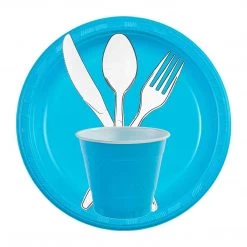 Hanna K Signature SALE Hanna K. Signature Plastic Plates Island Blue 7
