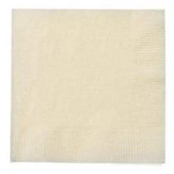 Party Dimensions SALE Ivory Beverage Napkins 24 Count Clearance Sale