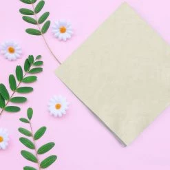 Party Dimensions SALE Ivory Beverage Napkins 24 Count Clearance Sale