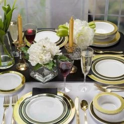 Lillian Elegant Plastic Wine Glasses Goblets 8 Oz