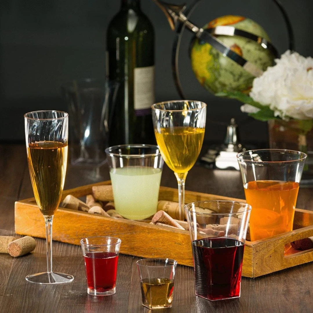 Lillian Tablesettings Elegant Plastic Champagne Flutes Clear 6 Oz Elegant Cups 4 Lillian Tablesettings Elegant Plastic Champagne Flutes Clear 6 Oz Elegant Cups