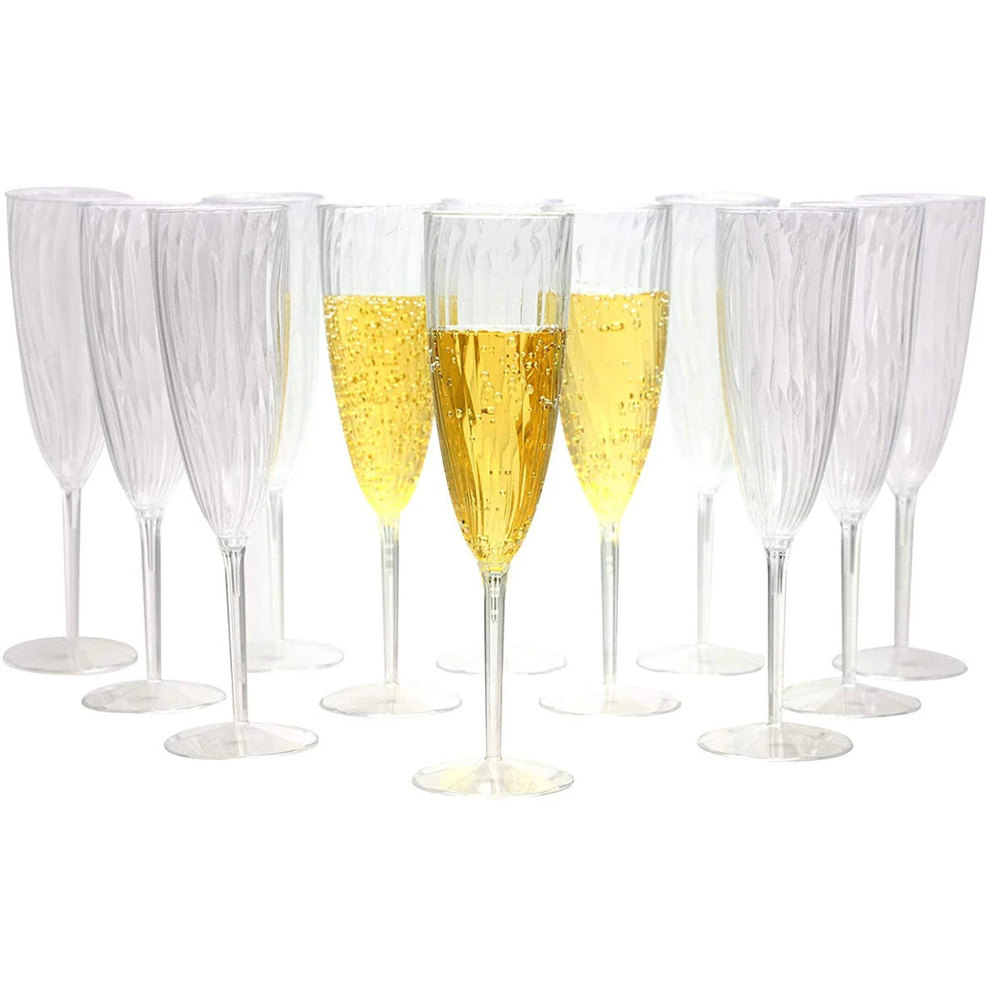 Lillian Tablesettings Elegant Plastic Champagne Flutes Clear 6 Oz Elegant Cups 2 Lillian Tablesettings Elegant Plastic Champagne Flutes Clear 6 Oz Elegant Cups
