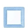 SALE Lillian Tablesettings Blue Texture Square Dinner Plate 7" 24 Count Clearance Sale