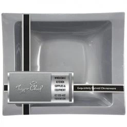 Lillian Tablesettings SALE Rectangular Plastic Dessert Bowls Silver 5 Oz 10 Pack