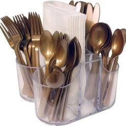 Lillian Tablesettings Extra Strong Quality Gold Premium Plastic Teaspoons Plastic Cutlery