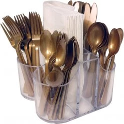 Plastic Cutlery Lillian Tablesettings Extra Strong Quality Gold Premium Plastic Forks