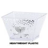 Lillian Tablesettings Chanukah Condiment Heavyweight Clear Silver Bowl 8oz