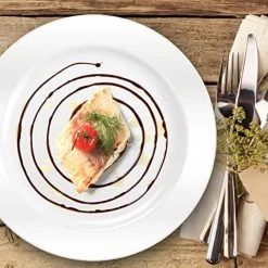 Lillian Tablesettings Magnificence Plastic Dessert Plate Pearl White 6.25" Elegant Plates 5 Lillian Tablesettings Magnificence Plastic Dessert Plate Pearl White 6.25