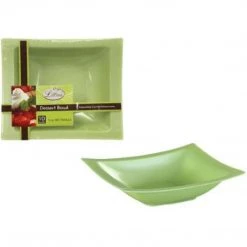 Lillian Tablesettings SALE Rectangular Plastic Dessert Bowls Pistachio 5 Oz 10ct Clearance Sale