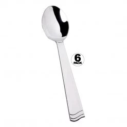 Lillian Serving Utensils Serving Spoon Silver Polished Set 6pc 10"