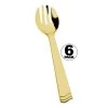 Lillian Tablesetting Polished Plastic Serving Forks Gold 10"