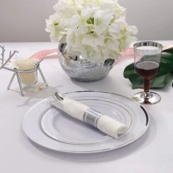 Lillian Pre-Rolled Cutlery And Napkin Set Polished Silver Elegant Cutlery