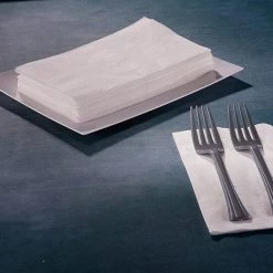 OnlyOneStopShop Elegant Napkins Premium White Napkins 1/8 Fold Dinner Napkin Value Pack
