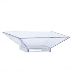 Mini Entertainers Lillian Mini Plastic Square Serving Dish Clear Dishes
