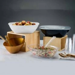 Hanna K Signature 80 Oz Gold Plastic Oval Luau Bowl