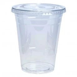 OnlyOneStopShop Smoothie Cups Crystal Ultra Clear PET Plastic Cups 16 Oz