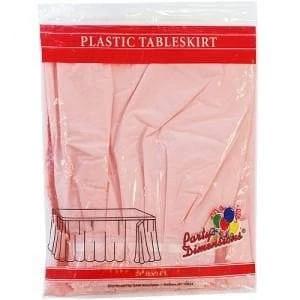 Party Dimensions Light Pink 29''X14'' Plastic Tableskirt 1 Party Dimensions Light Pink 29''X14'' Plastic Tableskirt