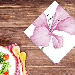 Nicole Fantini Collection Elegant Napkins Lilac Delight Disposable Lunch Paper Napkins 20 Ct