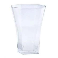 Lillian Plastic Flared Square Tumblers HEAVY QUALITY 10 Oz