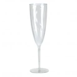 Lillian Tablesettings Elegant Plastic Champagne Flutes Clear 6 Oz Elegant Cups