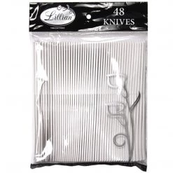 Lillian Tablesettings Extra Strong Quality Pearl Premium Plastic Knife Plastic Cutlery 5 Lillian Tablesettings Extra Strong Quality Pearl Premium Plastic Knife Plastic Cutlery