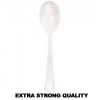 Lillian Tablesettings Extra Strong Quality Pearl Premium Plastic Soupspoons
