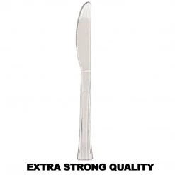 Lillian Tablesettings Extra Strong Quality Premium Clear Plastic Knives