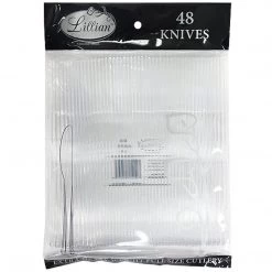 Lillian Tablesettings Extra Strong Quality Premium Clear Plastic Knives