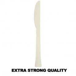 Lillian Tablesettings Extra Strong Quality Premium Plastic Knives Sahara