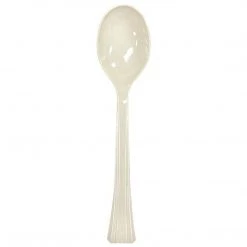 Plastic Cutlery Lillian Tablesettings Extra Strong Quality Premium Plastic Soupspoon Sahara