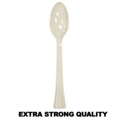 Plastic Cutlery Lillian Tablesettings Extra Strong Quality Premium Plastic Teaspoon Sahara