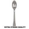 Lillian Tablesettings Extra Strong Quality Premium Plastic Teaspoon Silver Plastic Cutlery